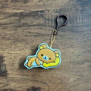 NWOT san x rilakkuma tin container keychain with candy licensed